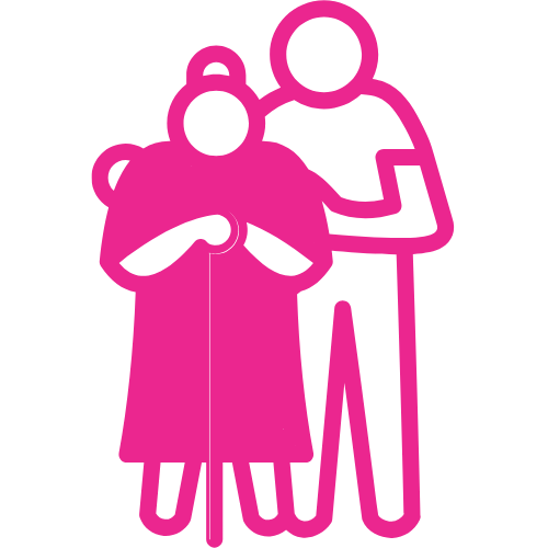 Care Workers icon (pink)